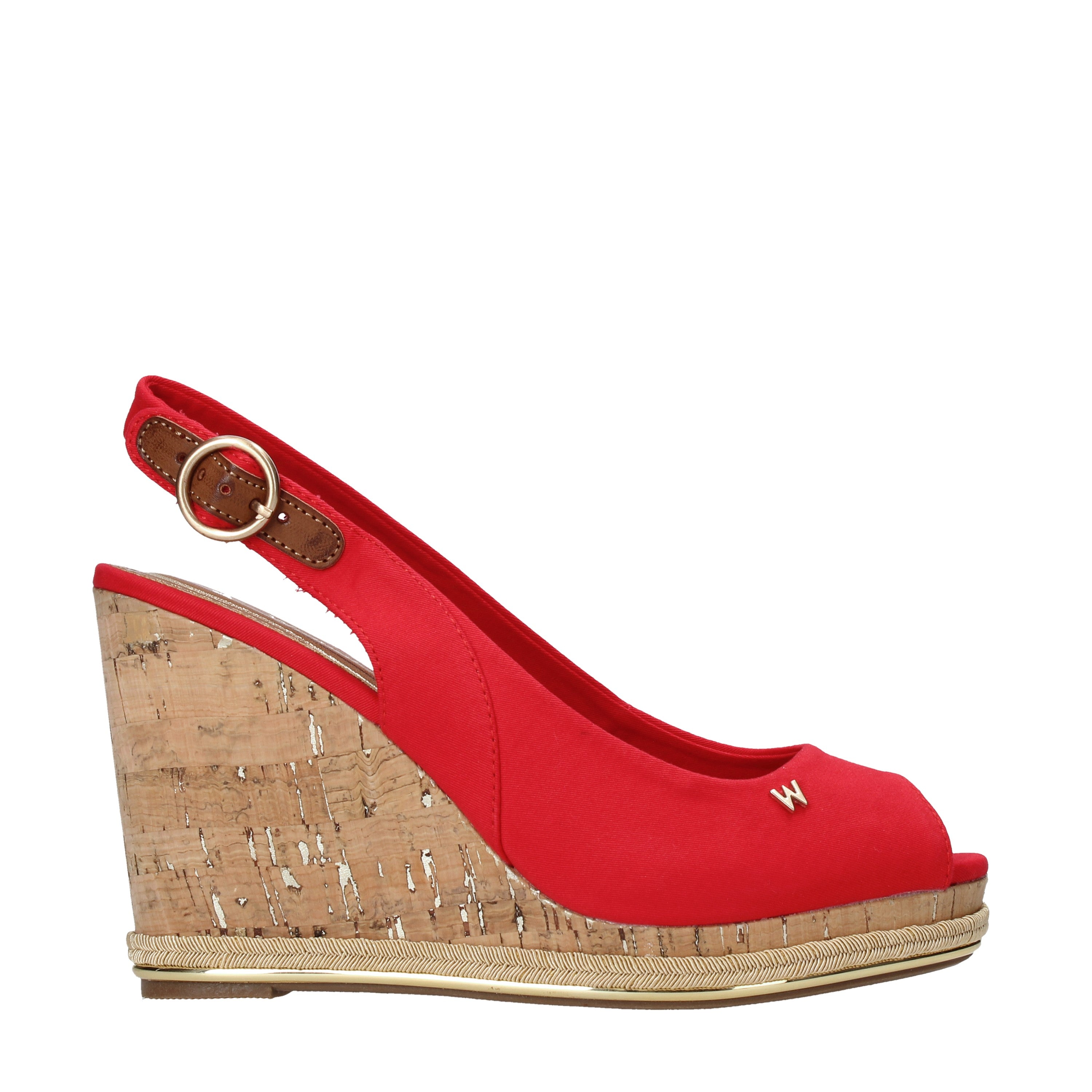 Sandali zeppa Rosso Wrangler