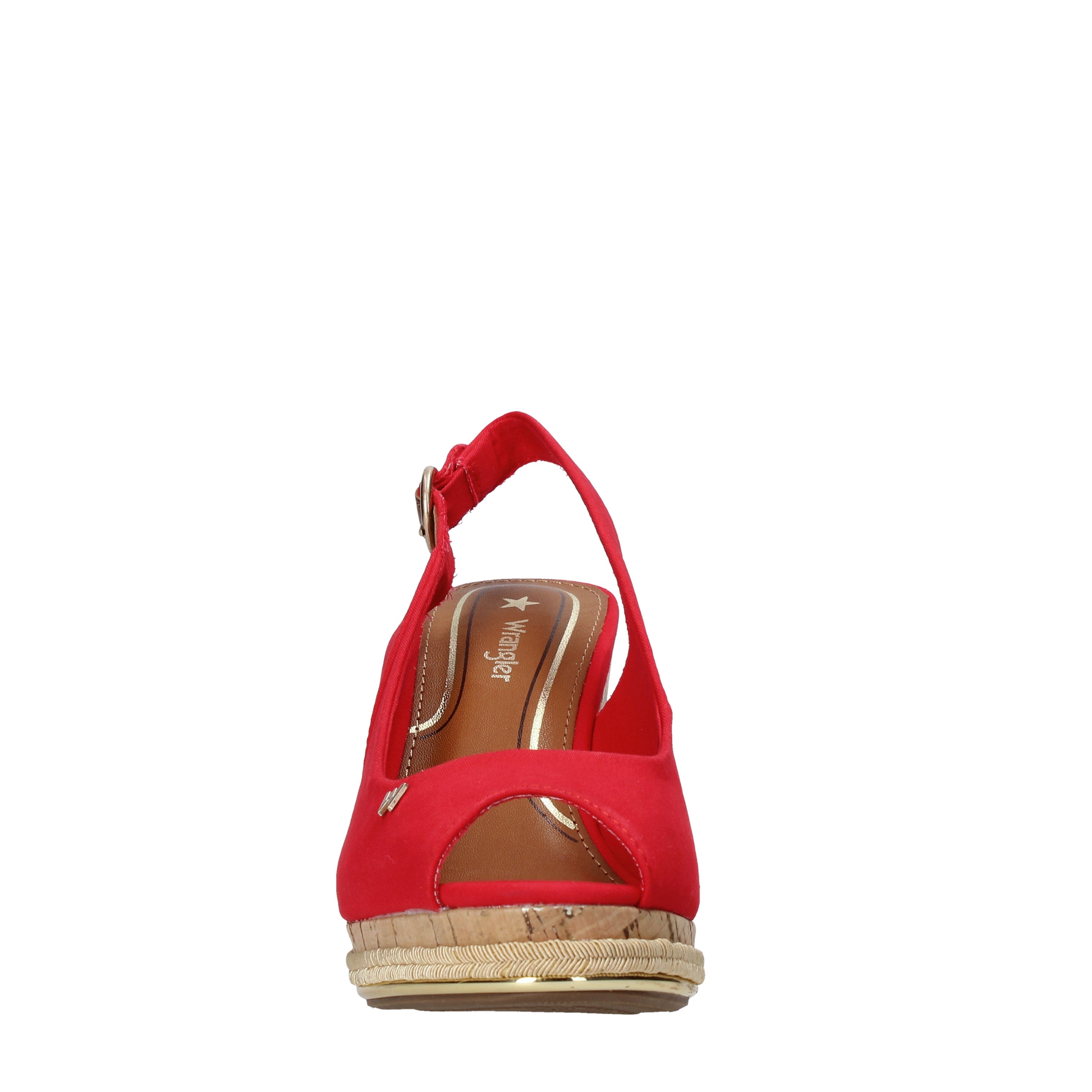 Sandali zeppa Rosso Wrangler