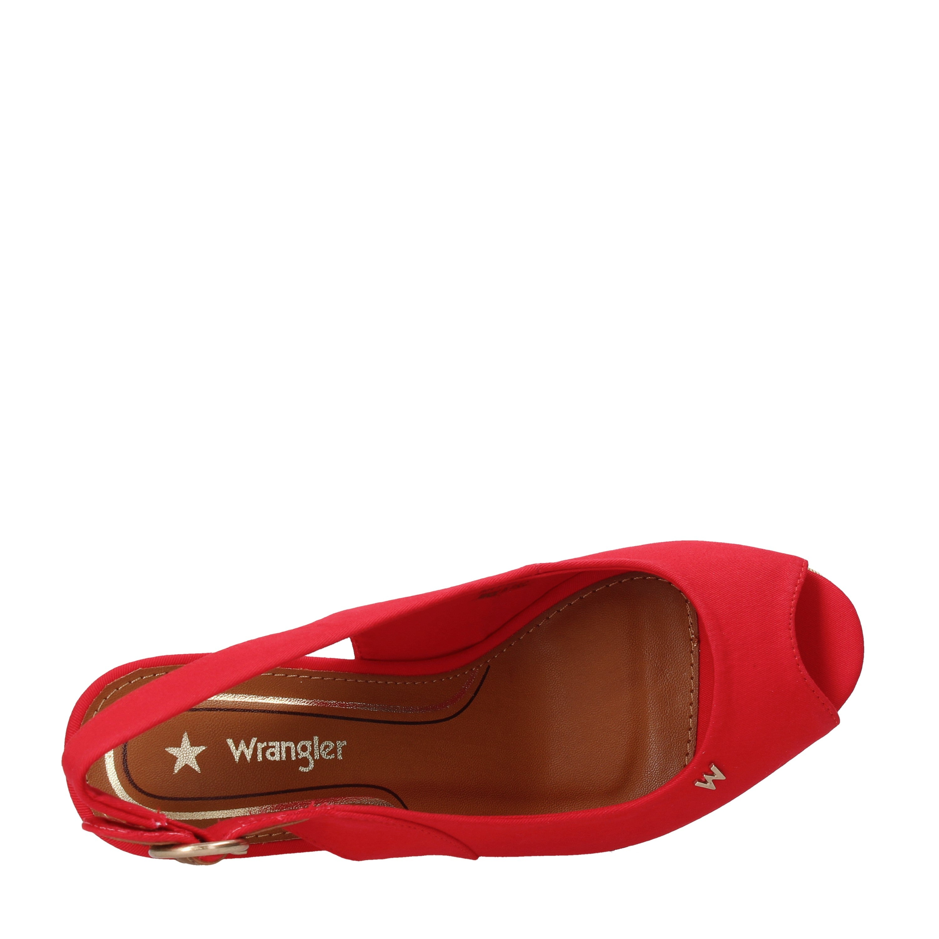 Sandali zeppa Rosso Wrangler