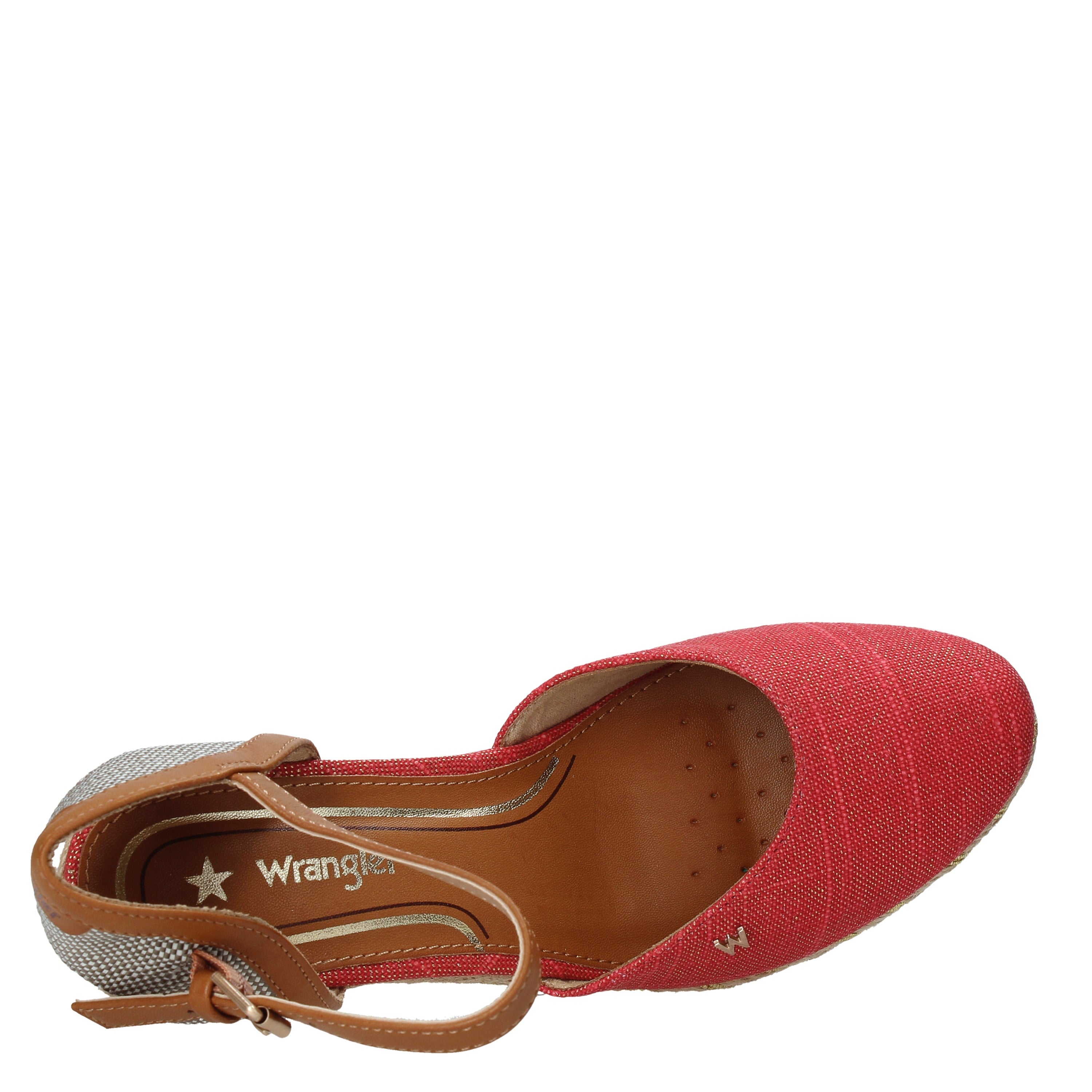 Sandali zeppa Rosso Wrangler