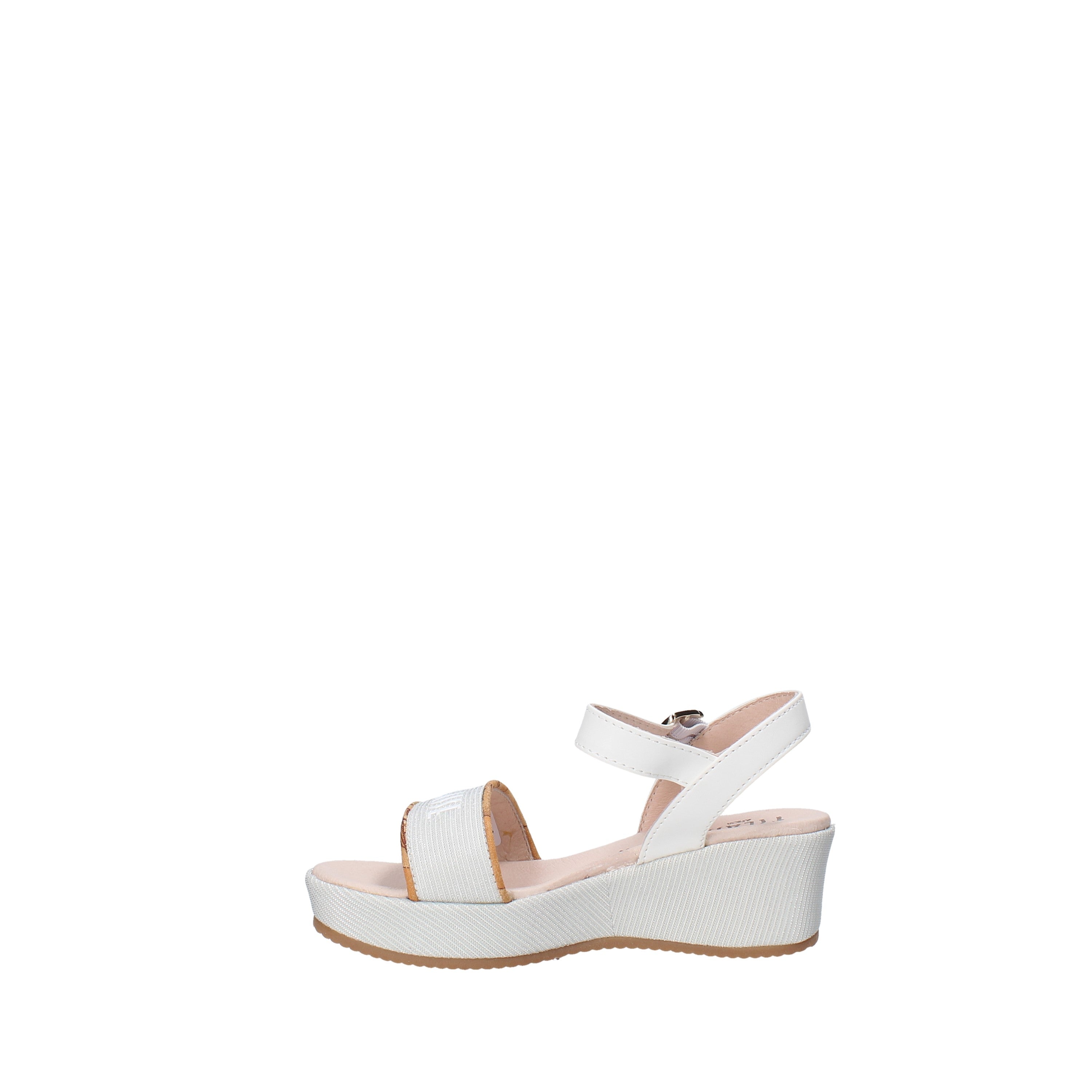 Sandali zeppa Bianco Alviero Martini 1a Classe 