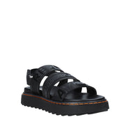 Sandali con strappi Nero Replay