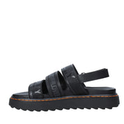 Sandali con strappi Nero Replay