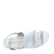 Sandali zeppa Bianco Valleverde