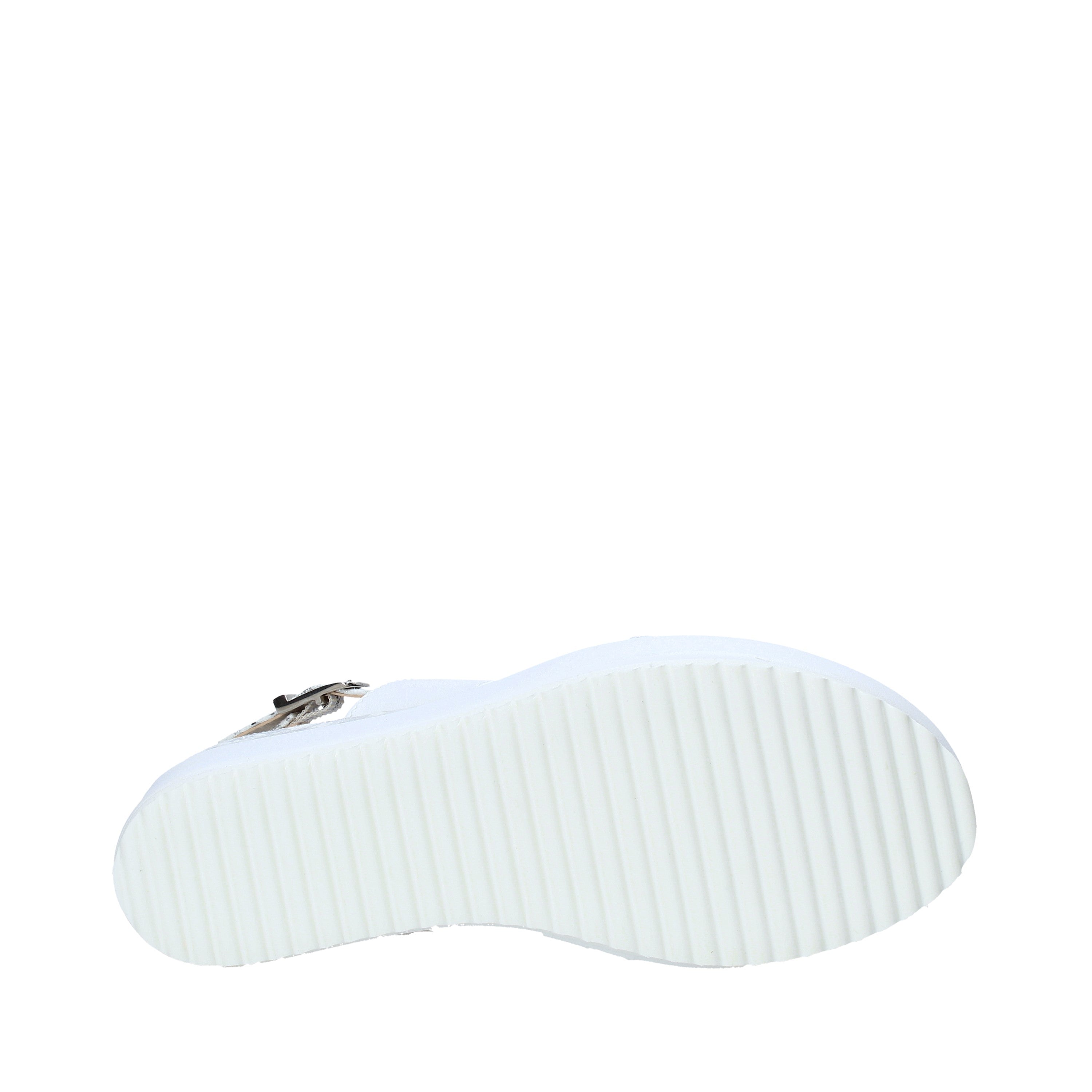 Sandali zeppa Bianco Valleverde