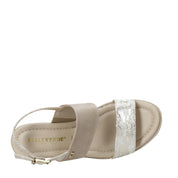 Sandali zeppa Beige Valleverde