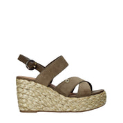 Sandali zeppa Verde Wrangler