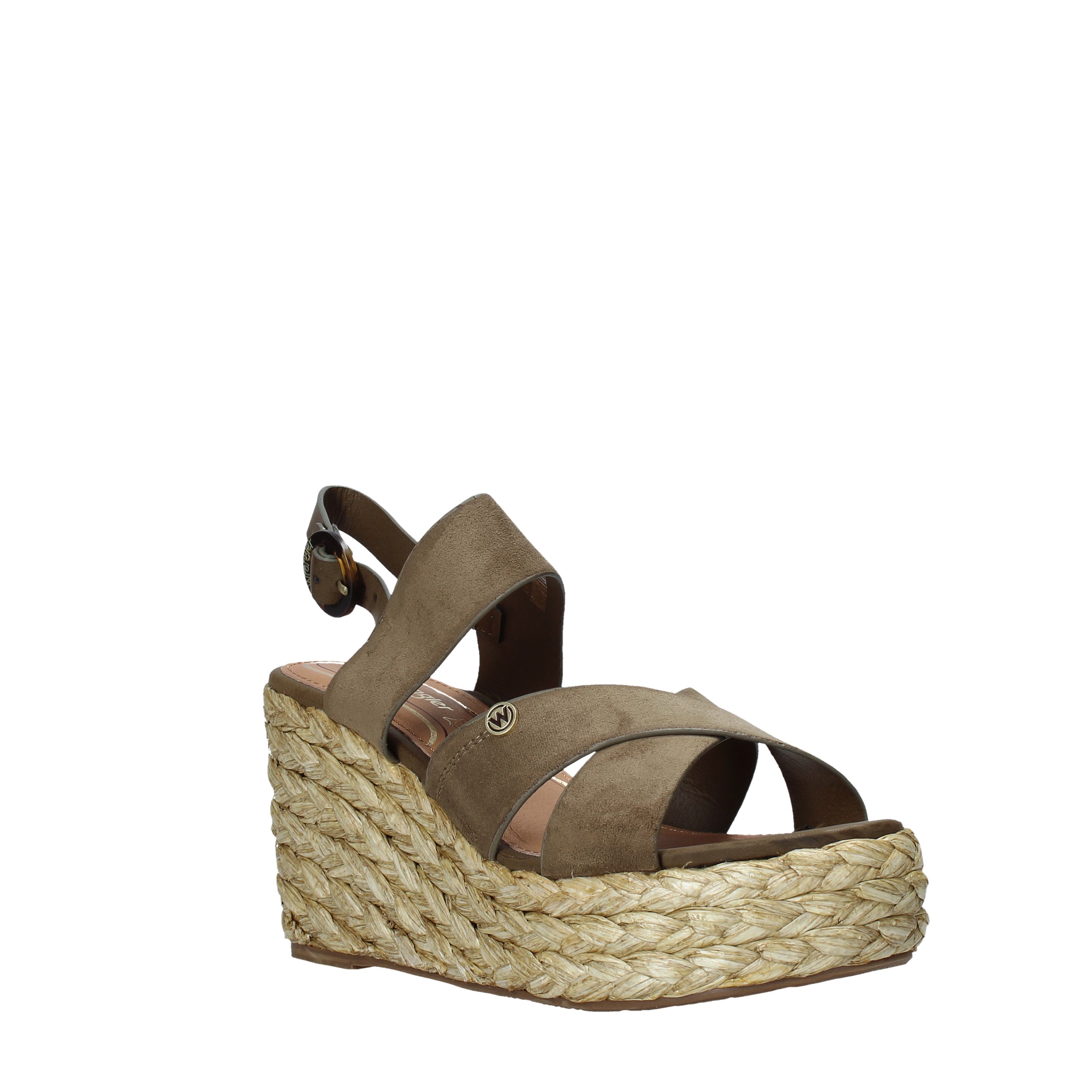 Sandali zeppa Verde Wrangler