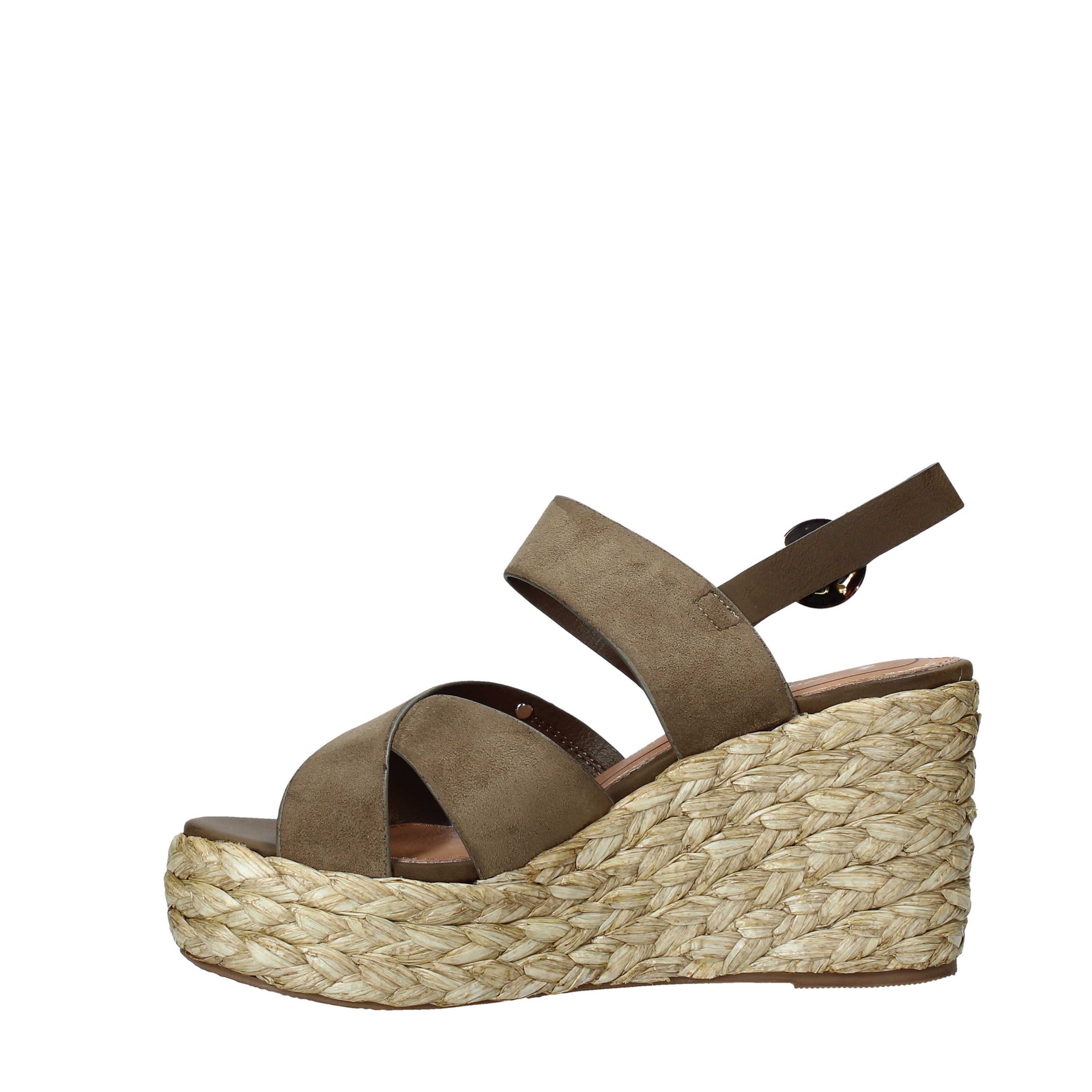 Sandali zeppa Verde Wrangler