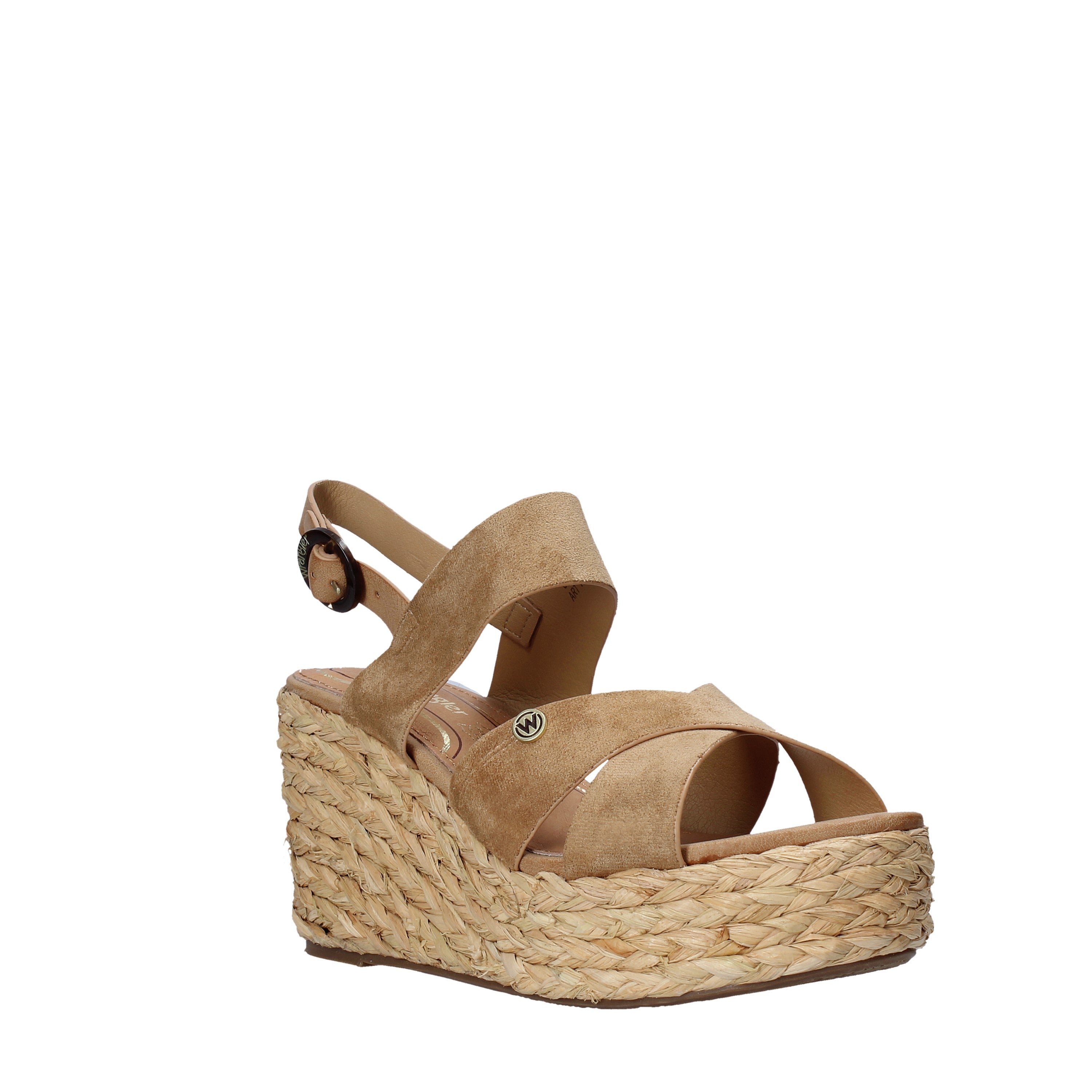 Sandali zeppa Marrone Wrangler