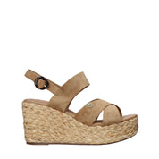 Sandali zeppa Beige 026 Wrangler