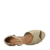 Sandali zeppa Beige Wrangler