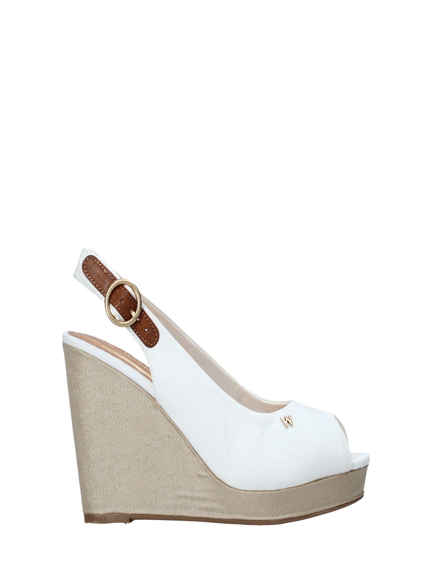 Sandali zeppa Bianco Wrangler