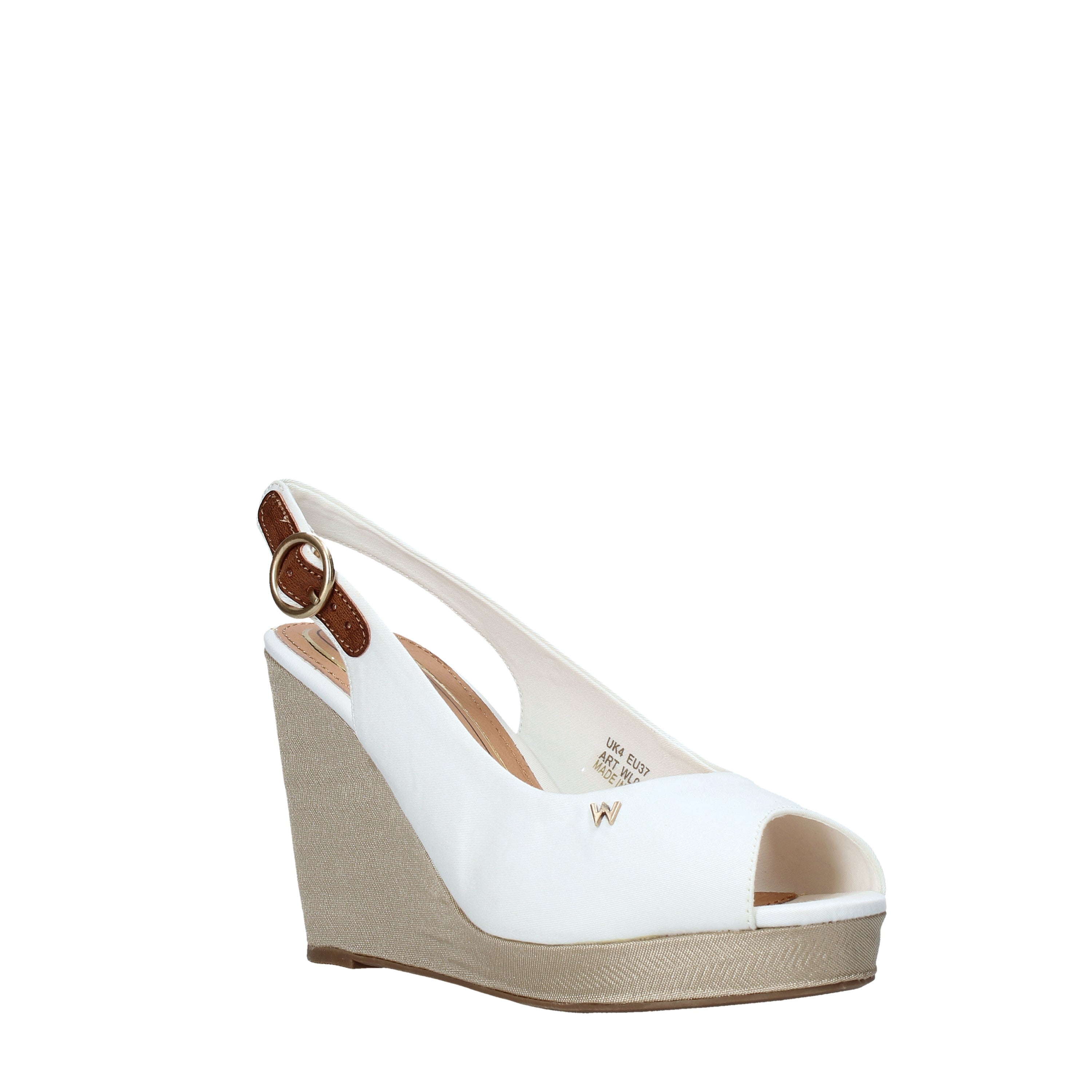 Sandali zeppa Bianco Wrangler