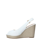 Sandali zeppa Bianco Wrangler