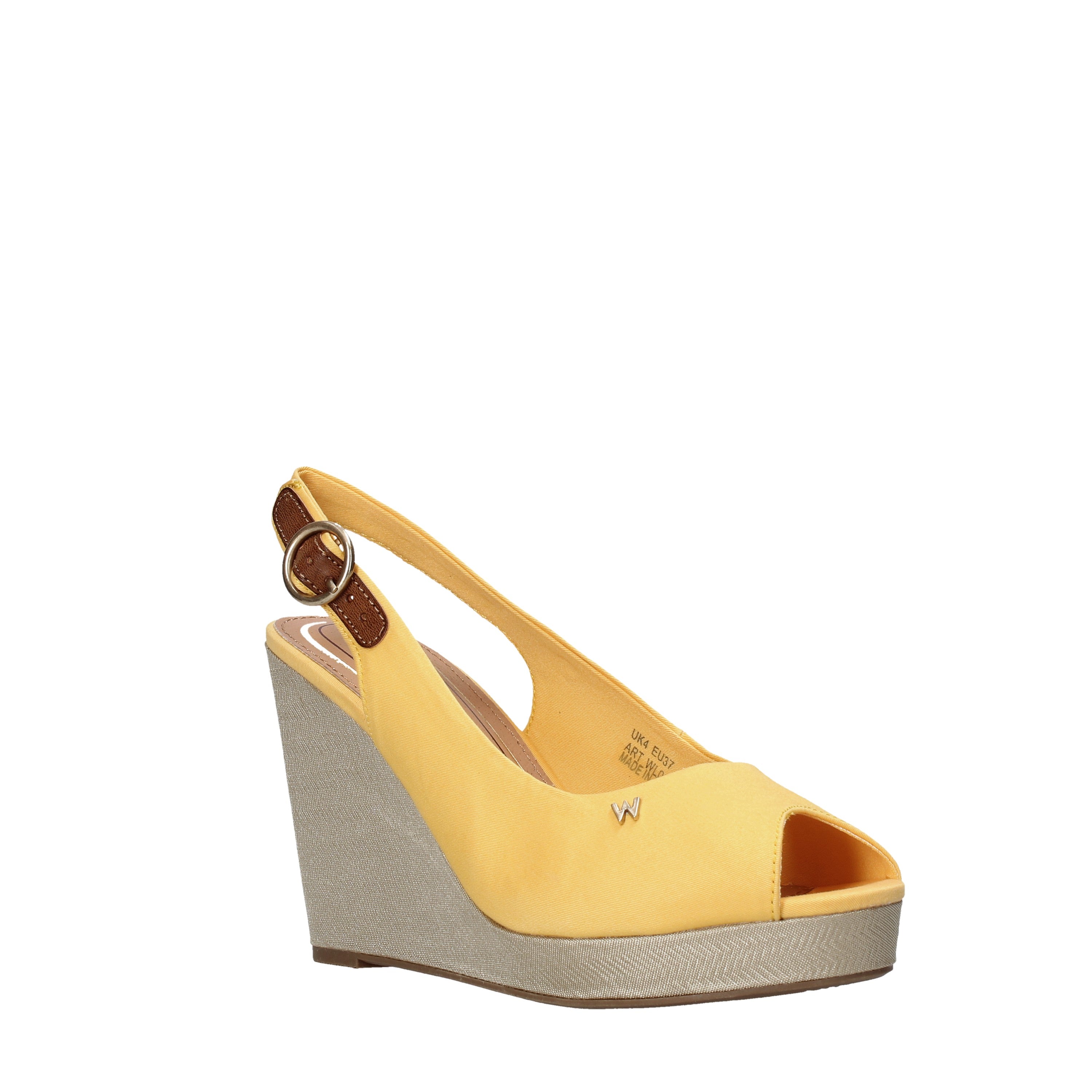 Sandali zeppa Giallo Wrangler