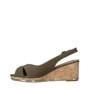 Sandali zeppa Verde Wrangler