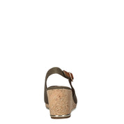 Sandali zeppa Verde Wrangler