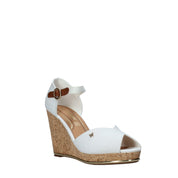 Sandali zeppa Bianco Wrangler