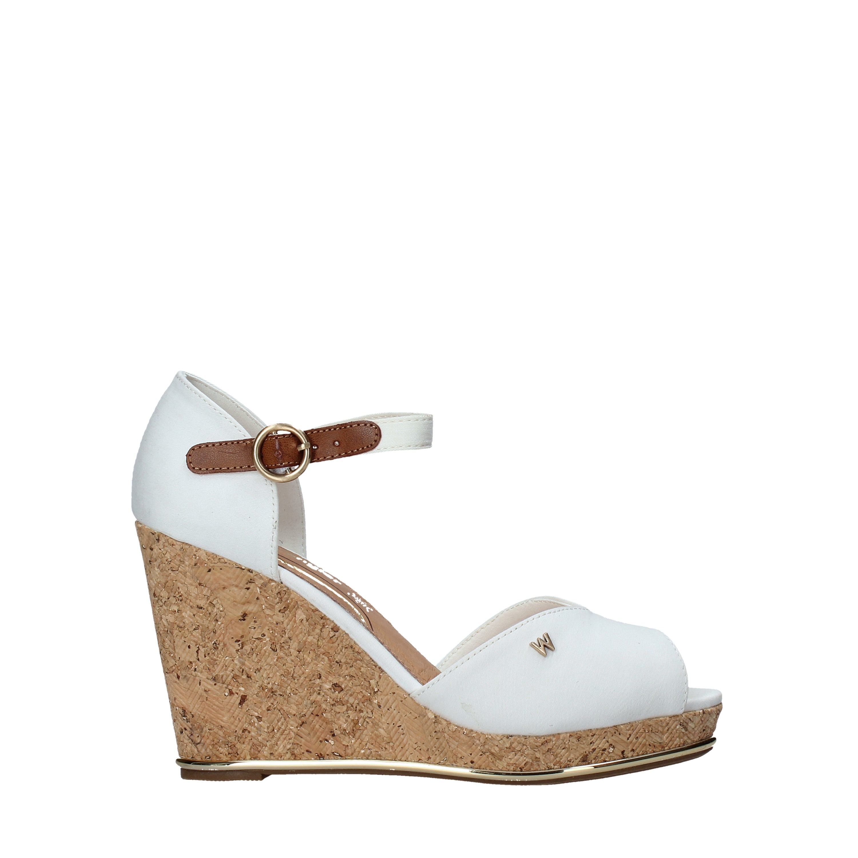 Sandali zeppa Bianco Wrangler