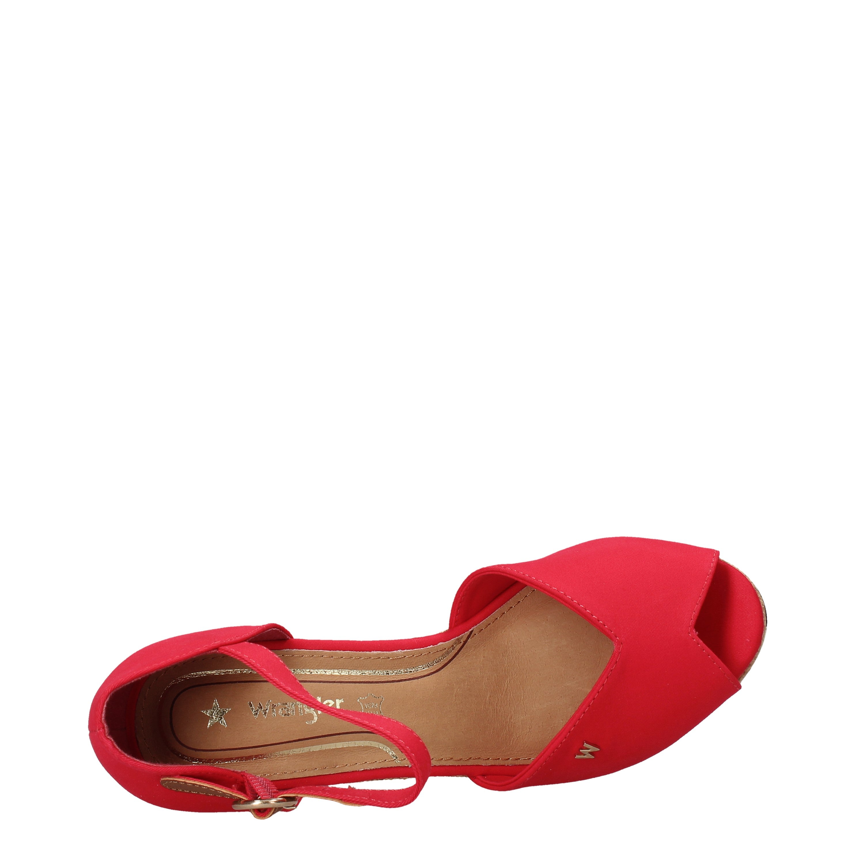 Sandali zeppa Rosso Wrangler