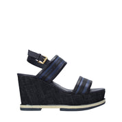 Sandali zeppa Blu Wrangler