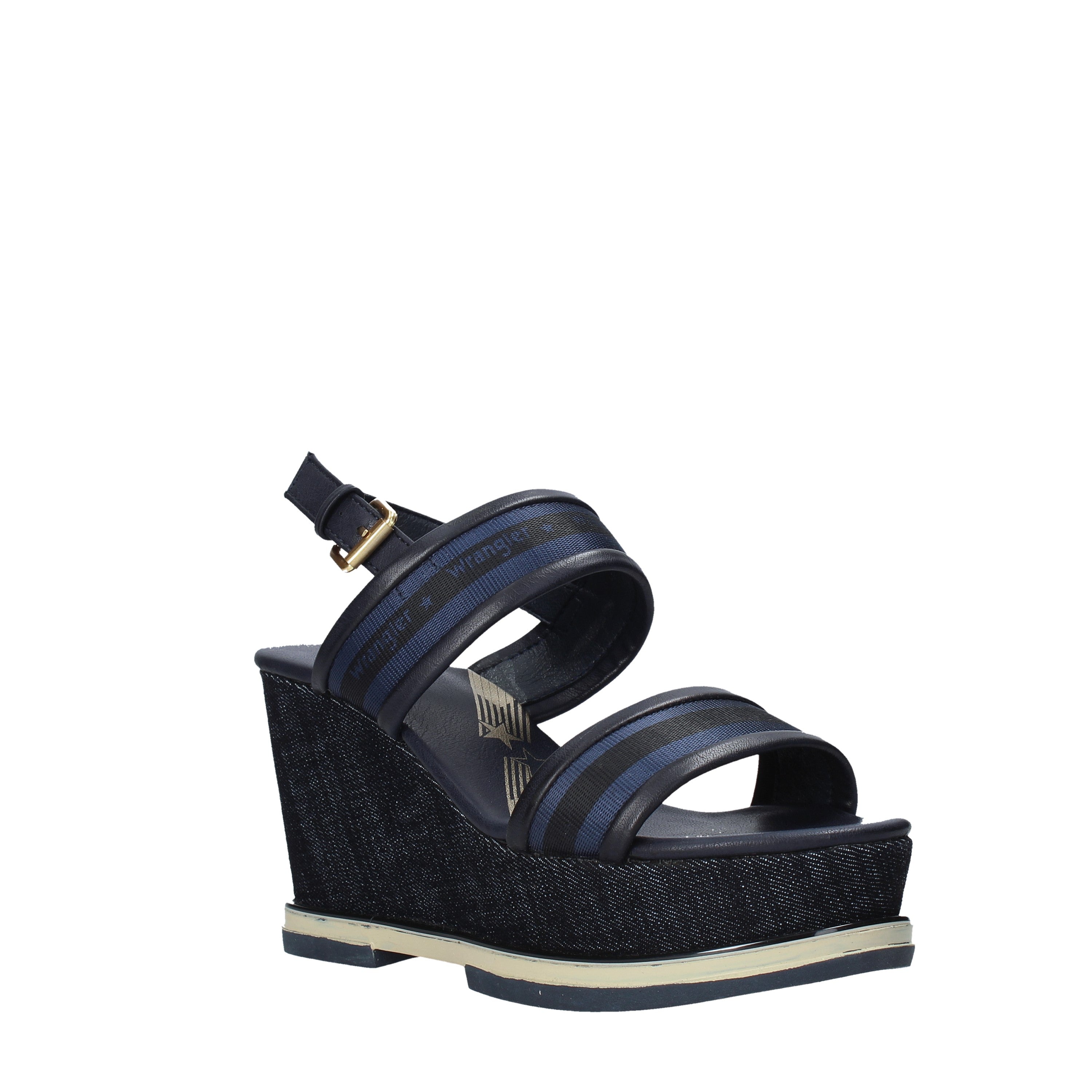 Sandali zeppa Blu Wrangler