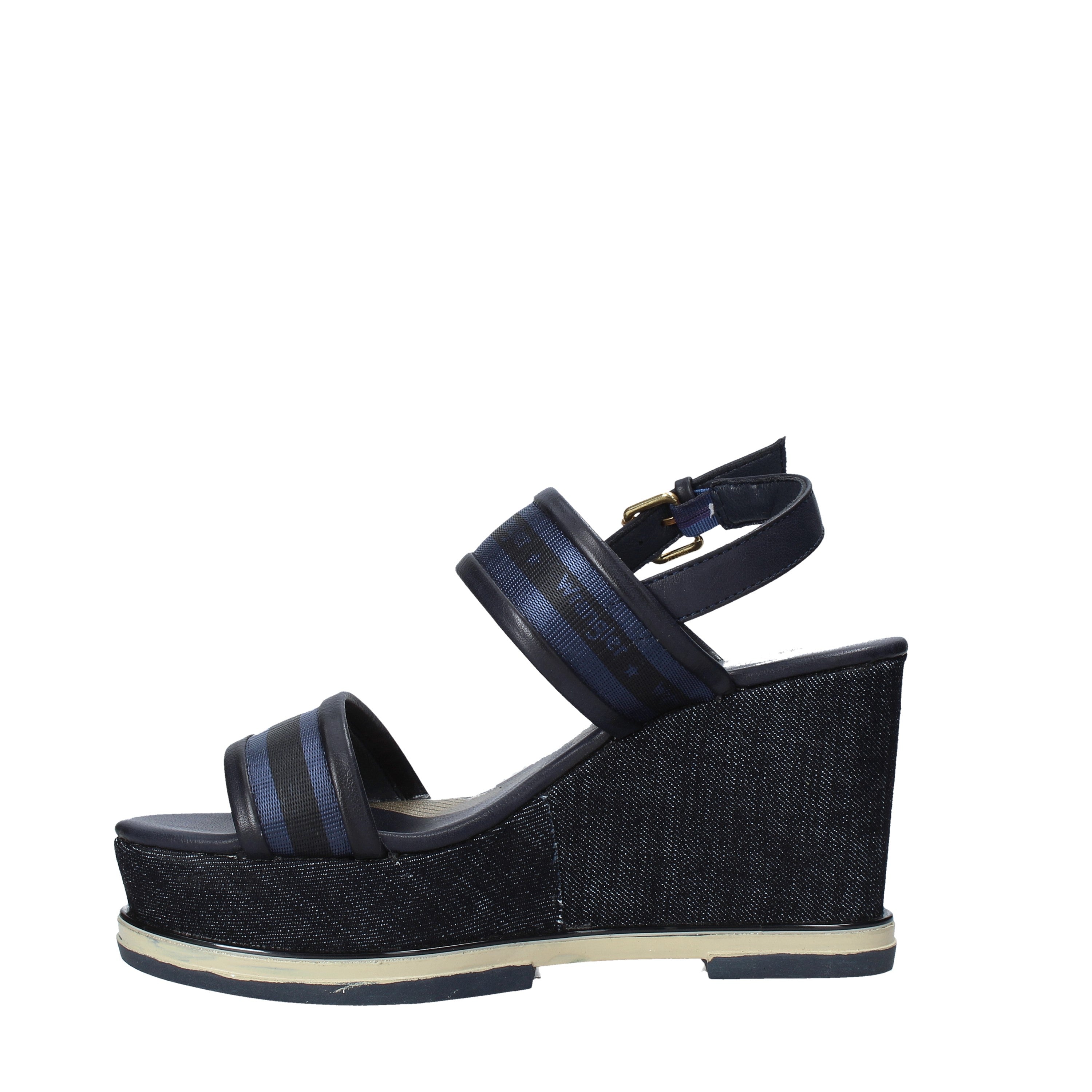 Sandali zeppa Blu Wrangler