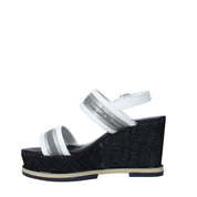 Sandali zeppa Bianco Wrangler