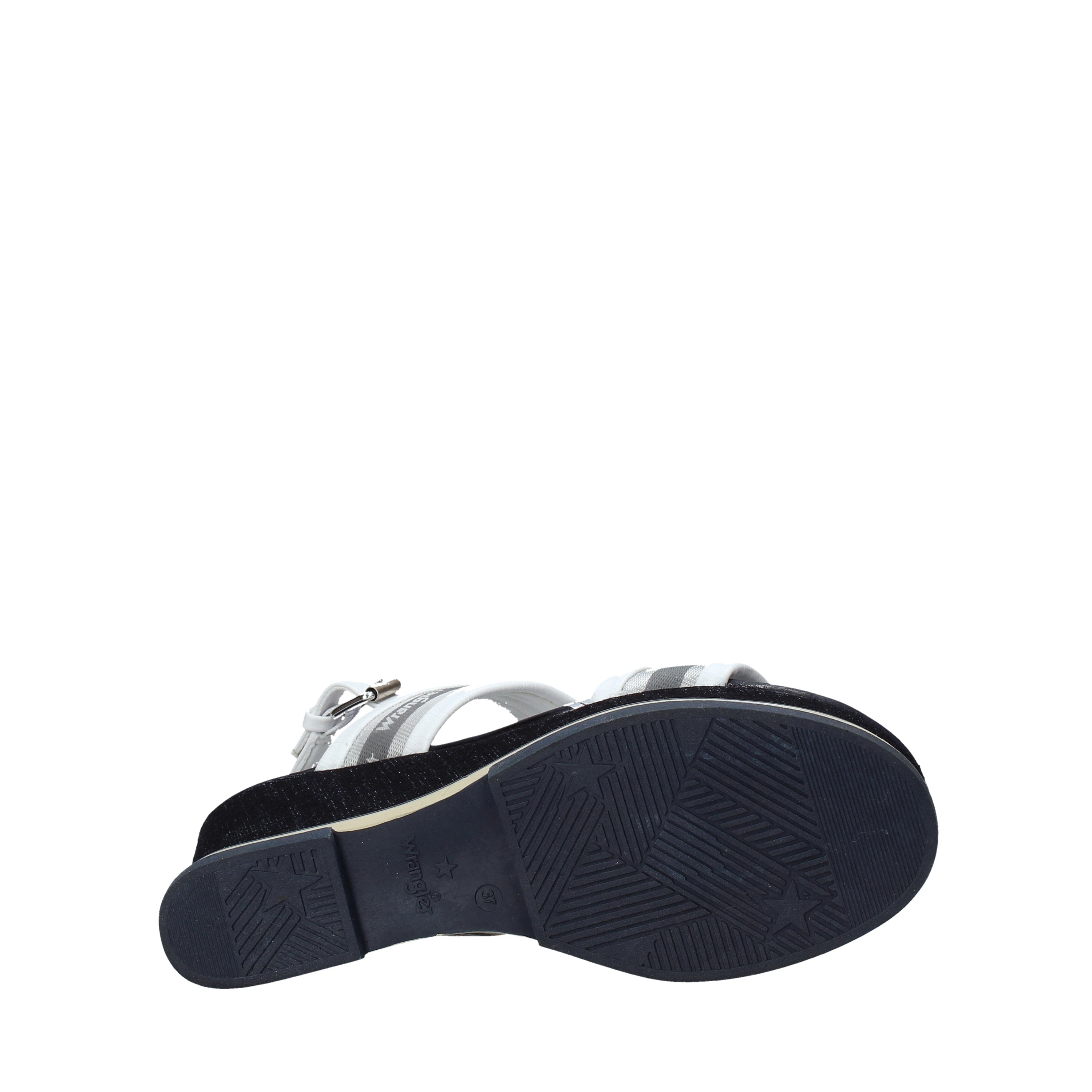 Sandali zeppa Bianco Wrangler