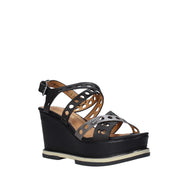 Sandali zeppa Nero Wrangler