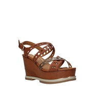 Sandali zeppa Marrone Wrangler