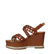 Sandali zeppa Marrone Wrangler