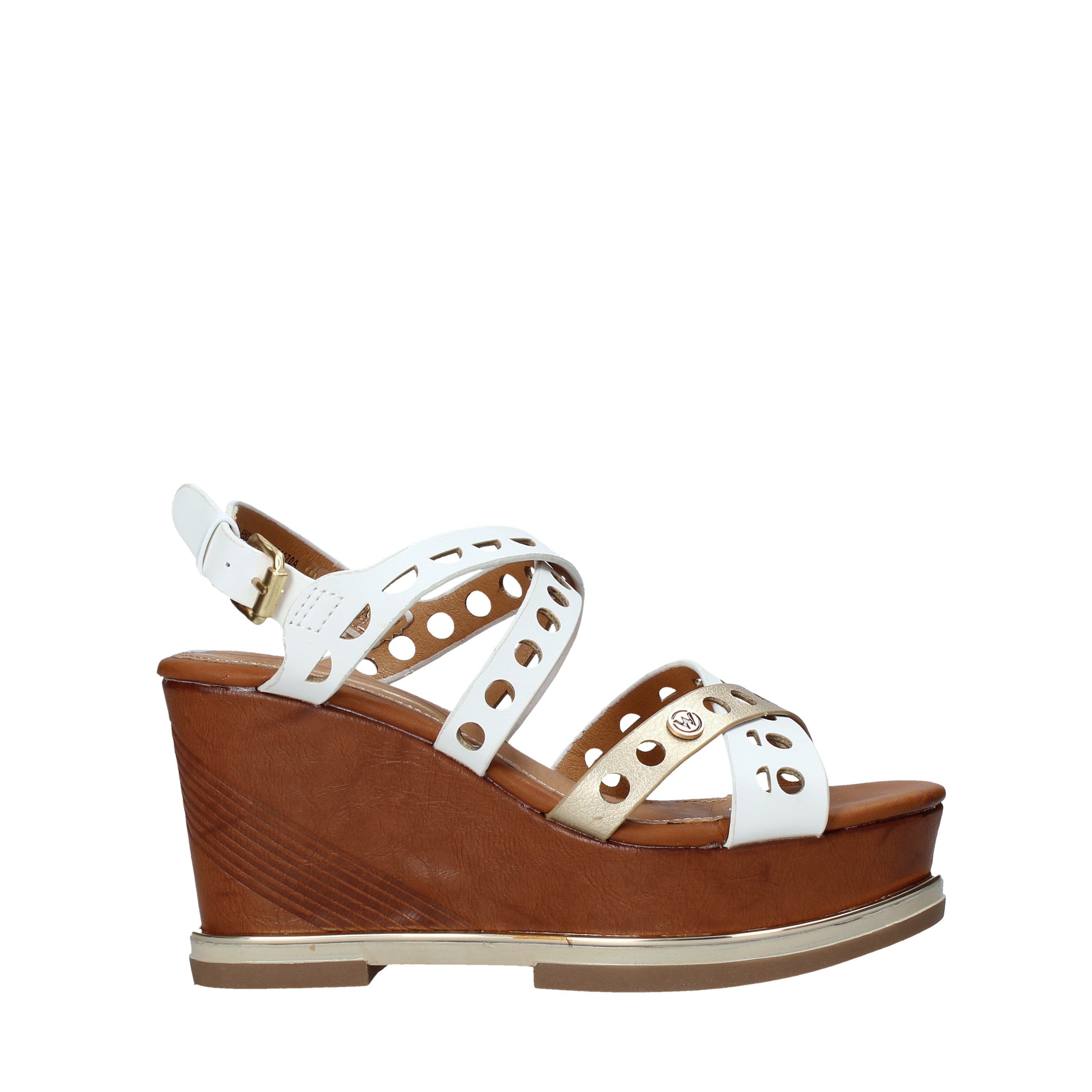 Sandali zeppa Bianco Wrangler