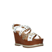 Sandali zeppa Bianco Wrangler