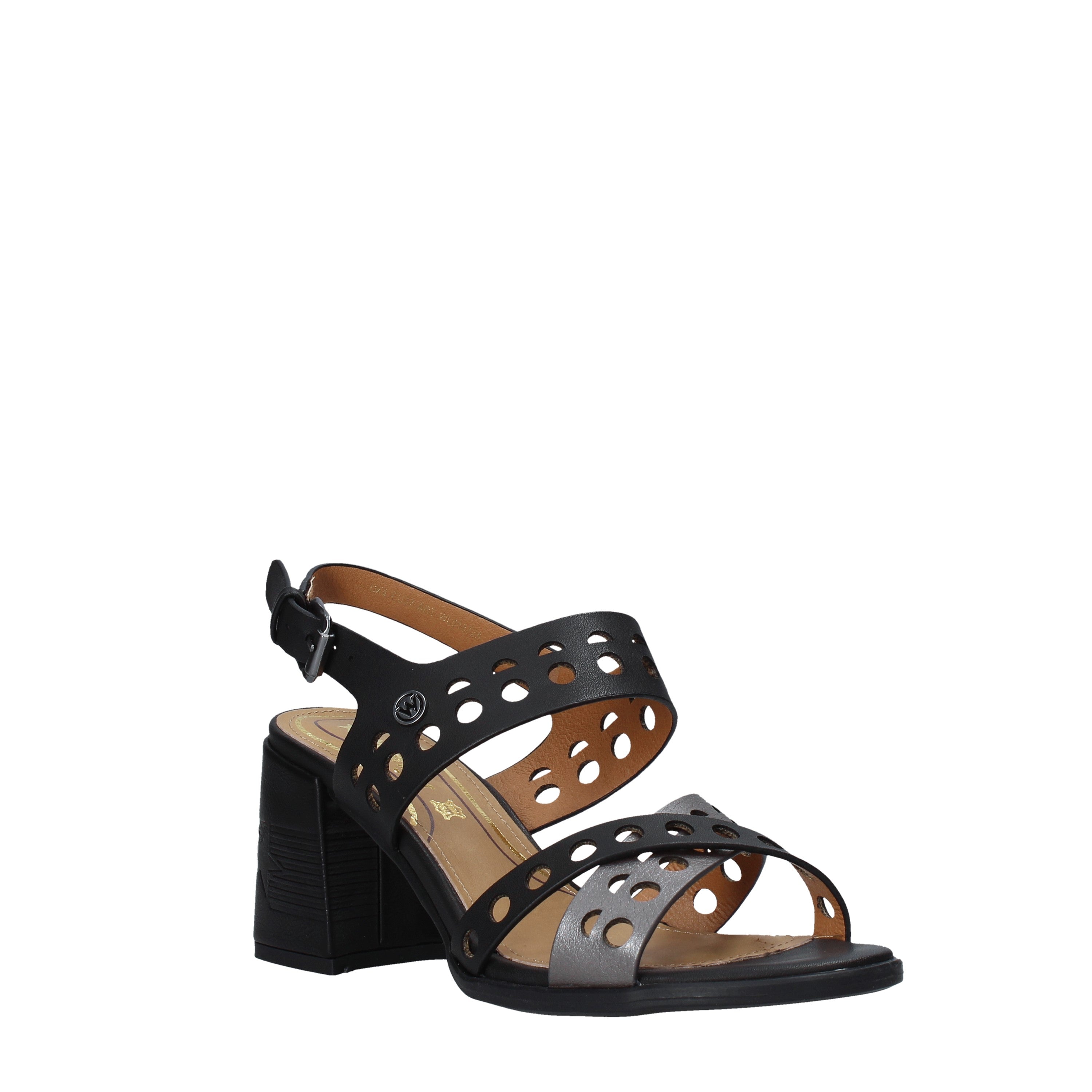 Sandali tacco Nero Wrangler