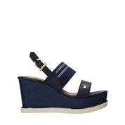 Sandali zeppa Blu Wrangler