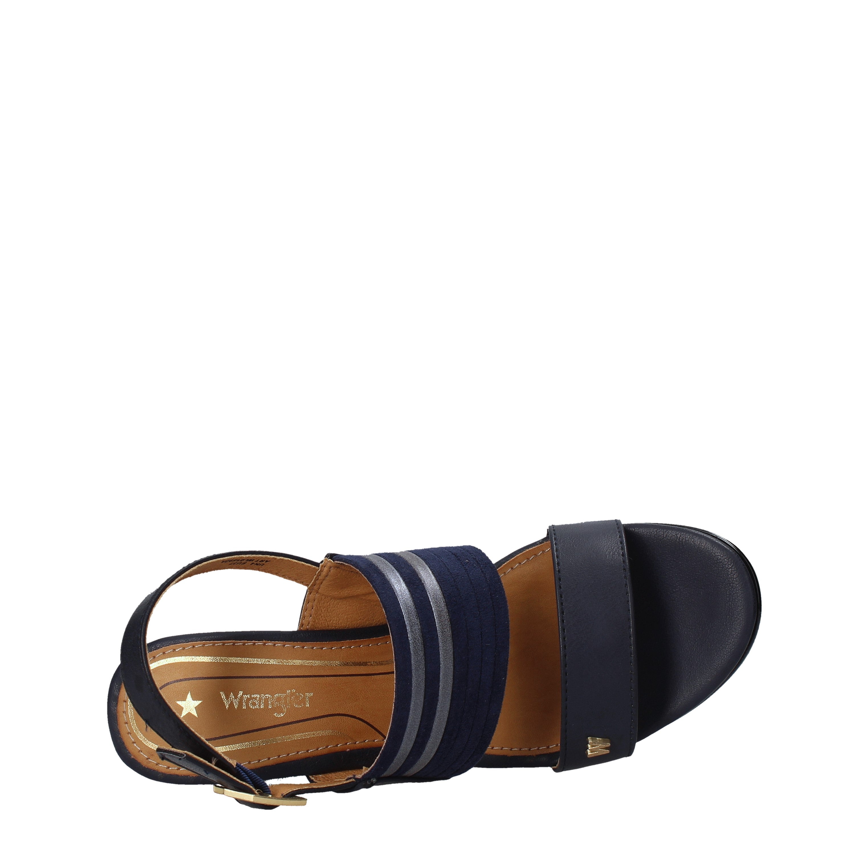 Sandali zeppa Blu Wrangler