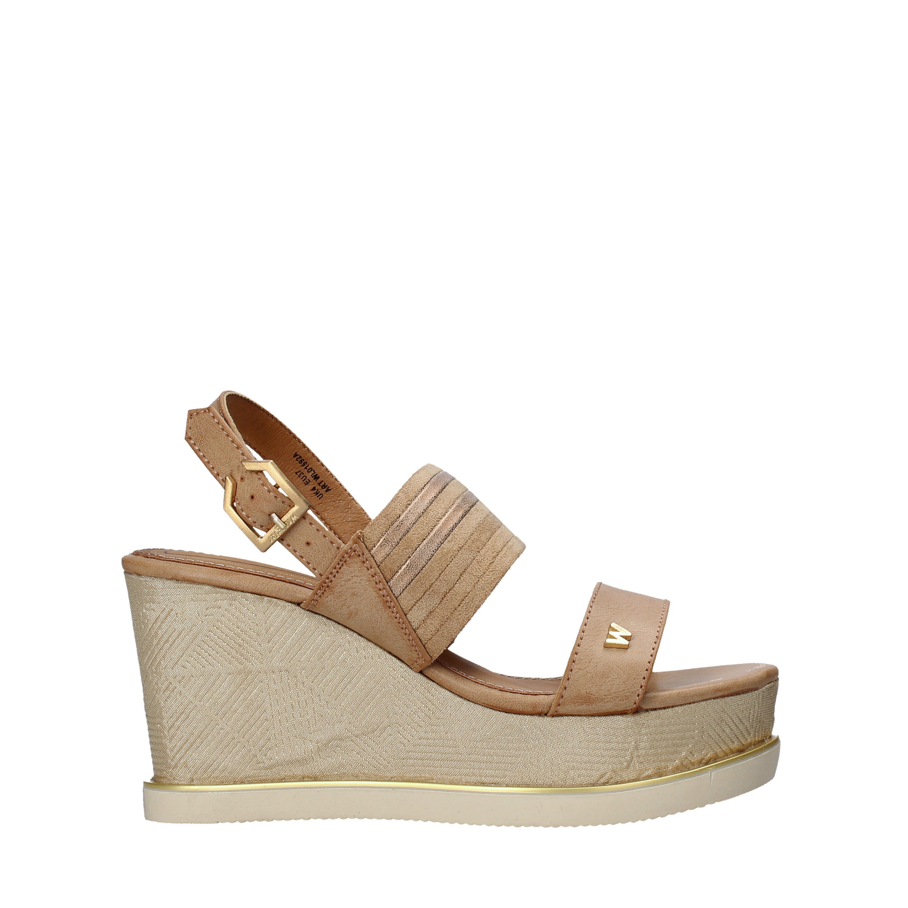 Sandali zeppa Marrone Wrangler