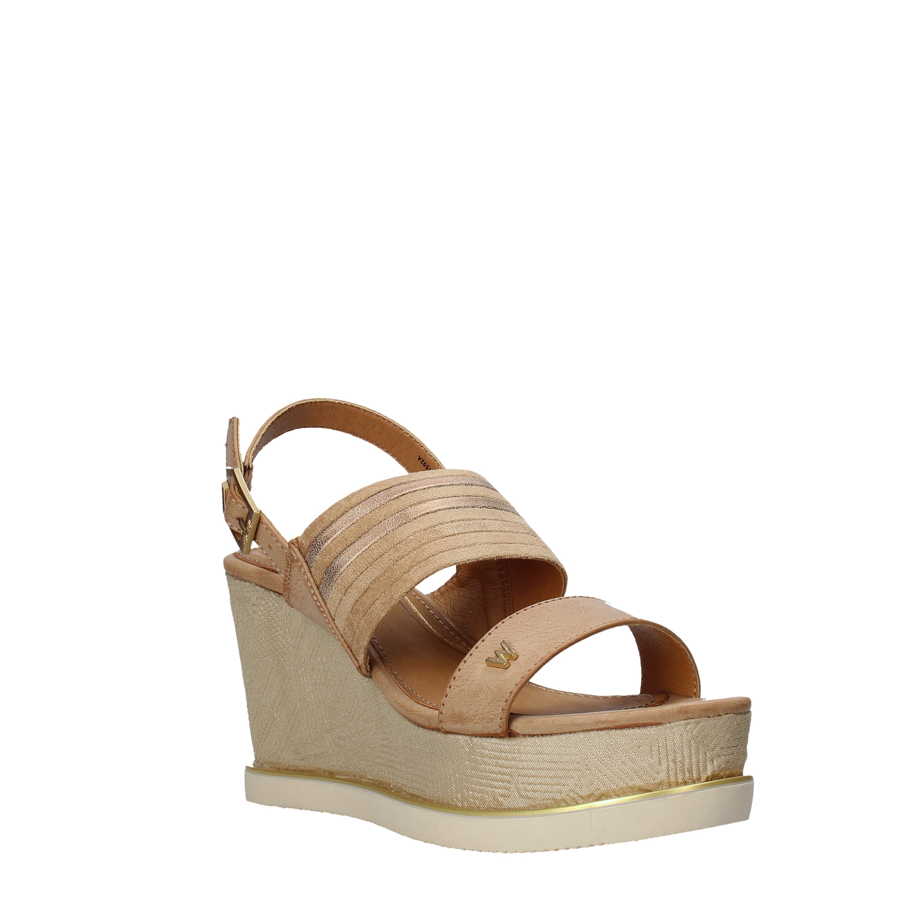 Sandali zeppa Marrone Wrangler