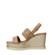 Sandali zeppa Marrone Wrangler