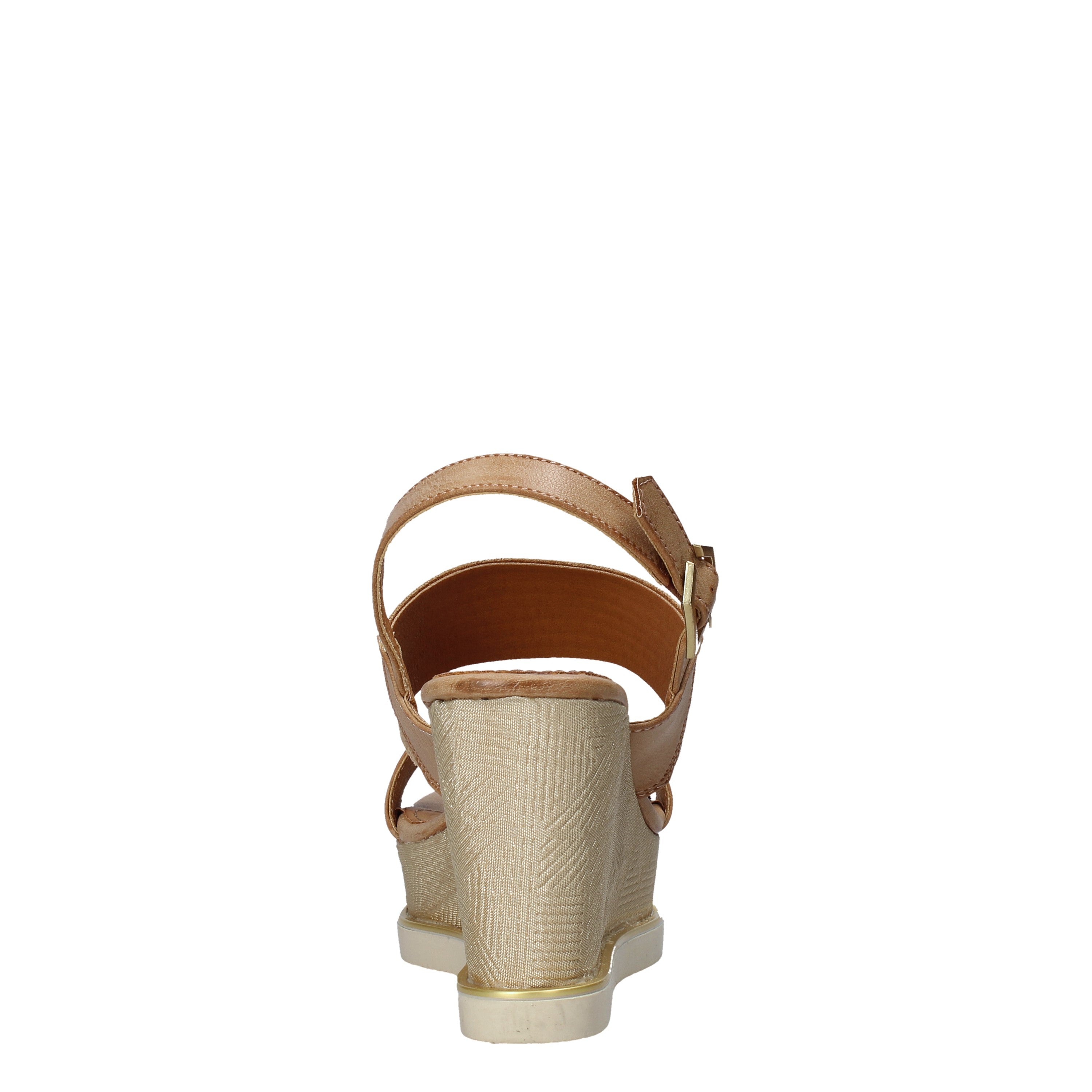 Sandali zeppa Marrone Wrangler