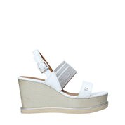 Sandali zeppa Bianco Wrangler