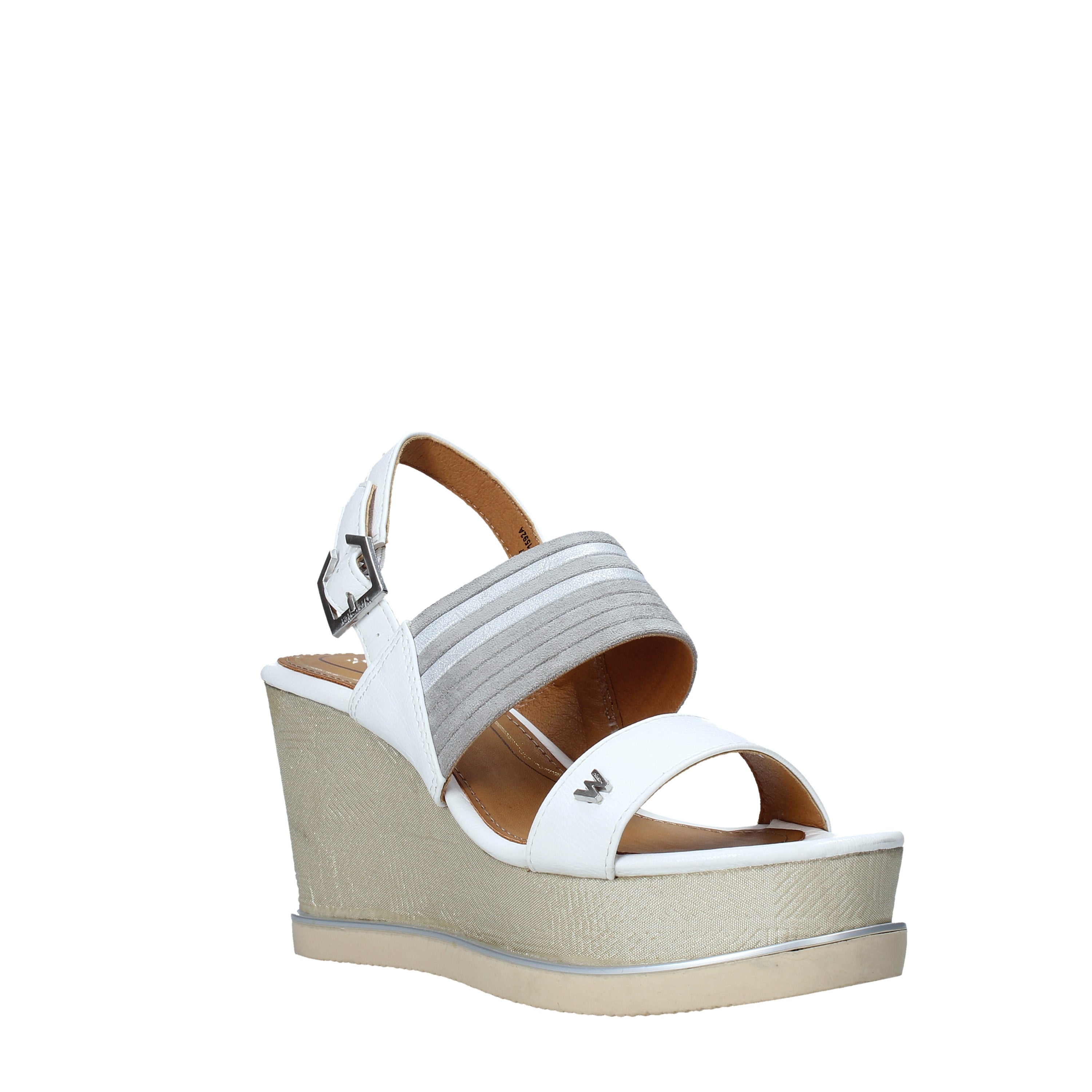Sandali zeppa Bianco Wrangler
