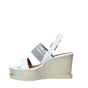 Sandali zeppa Bianco Wrangler