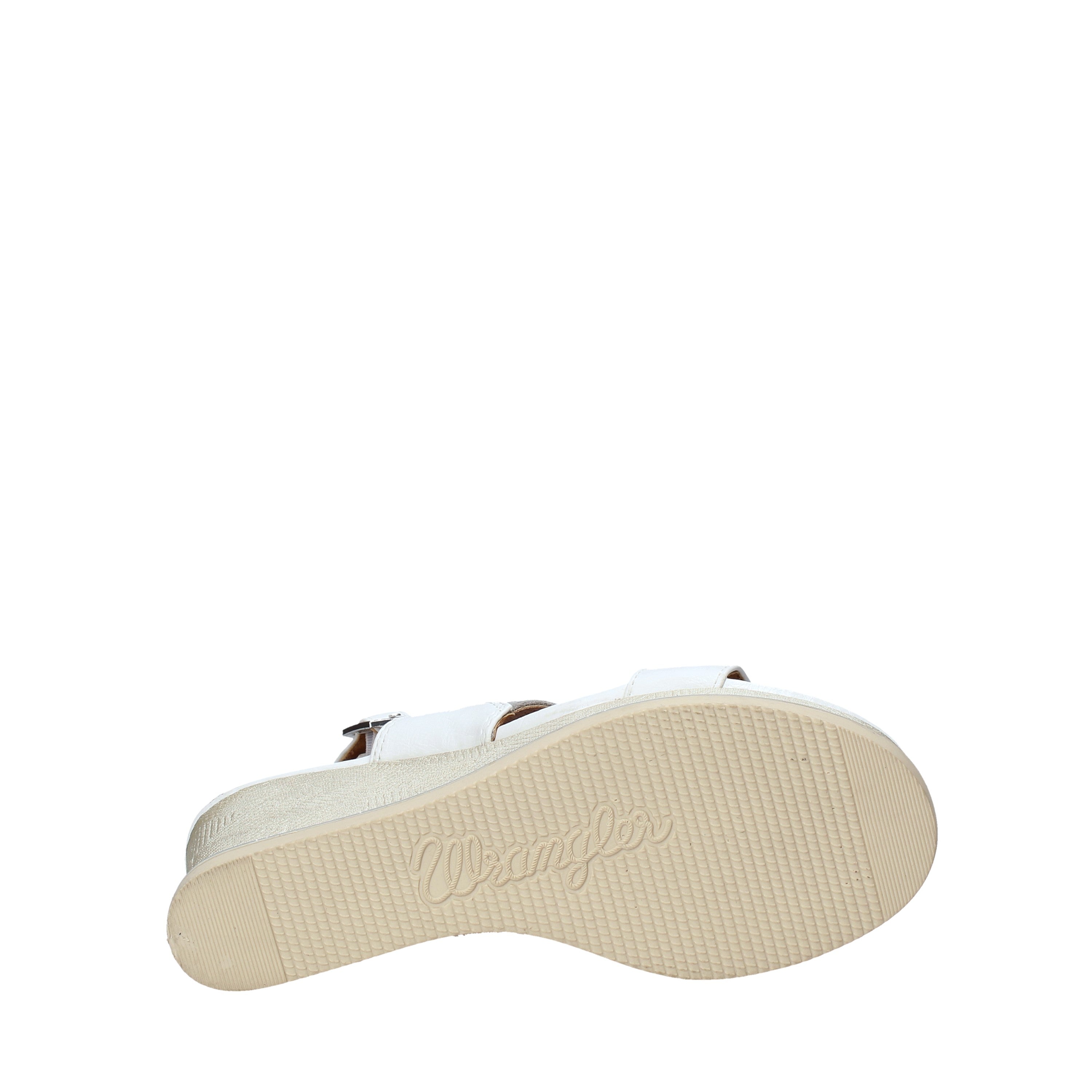 Sandali zeppa Bianco Wrangler