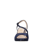 Sandali tacco Blu Soffice Sogno