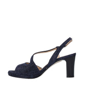 Sandali tacco Blu Soffice Sogno