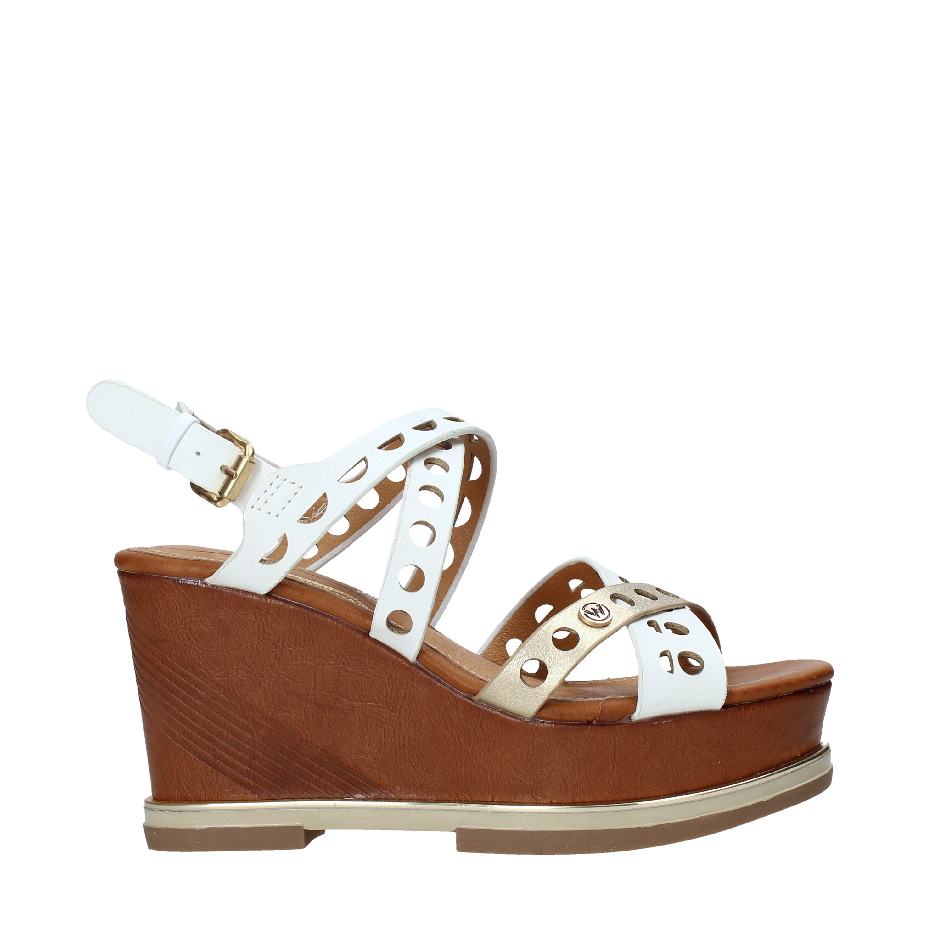 Sandali zeppa Marrone Wrangler