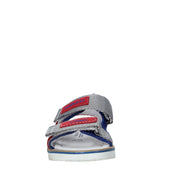 Sandali con strappi Blu Balducci